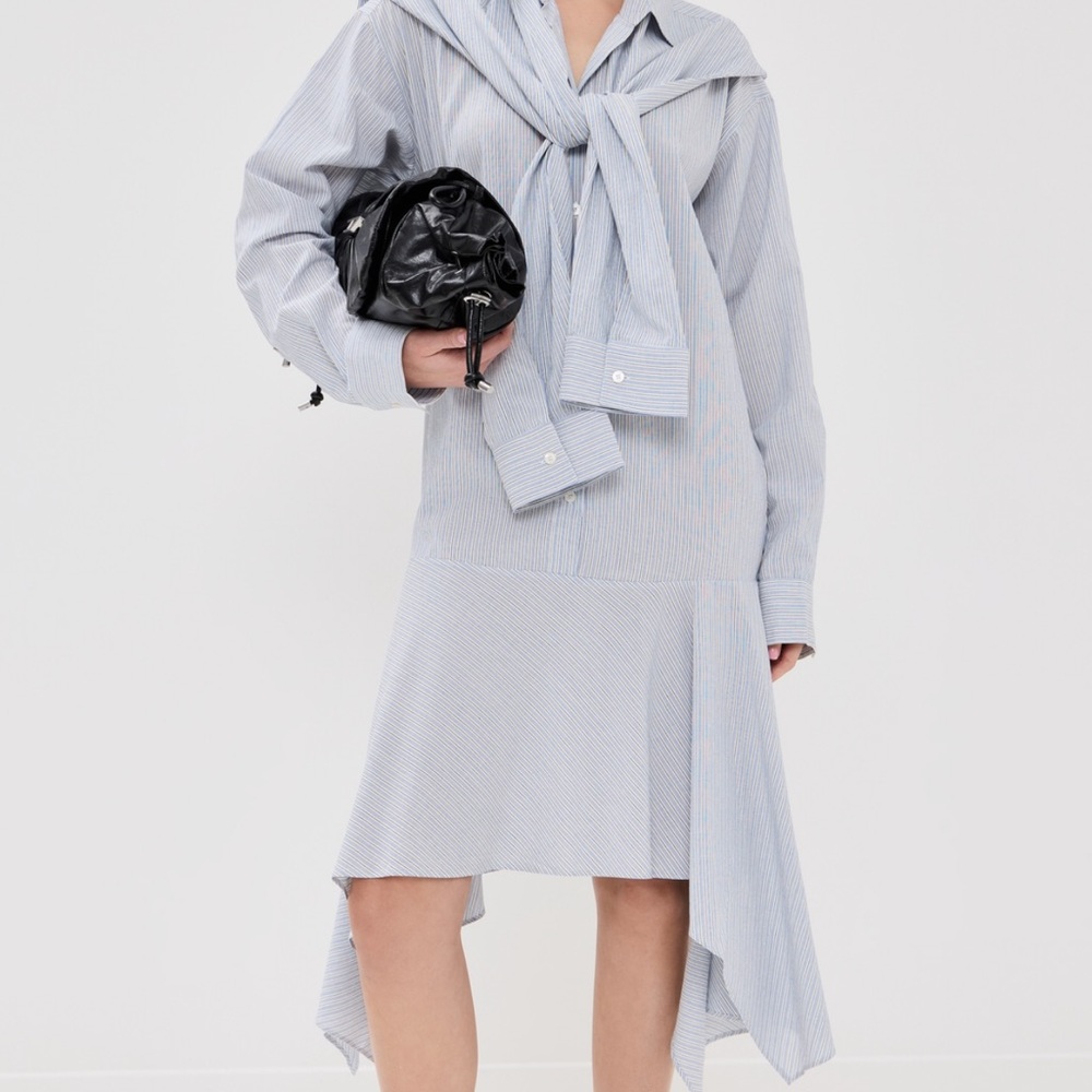 ACNE STUDIOS Soft Stripe Shirting Dress